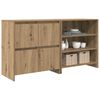 vidaXL Sideboard 2 pcs Artisan-Eiche 70 x 41 x 75 cm Holzwerkstoff