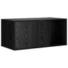 vidaXL Katzenkiste M&ouml;bel Schwarz Eichen-Optik 100 x 49 x 45 cm