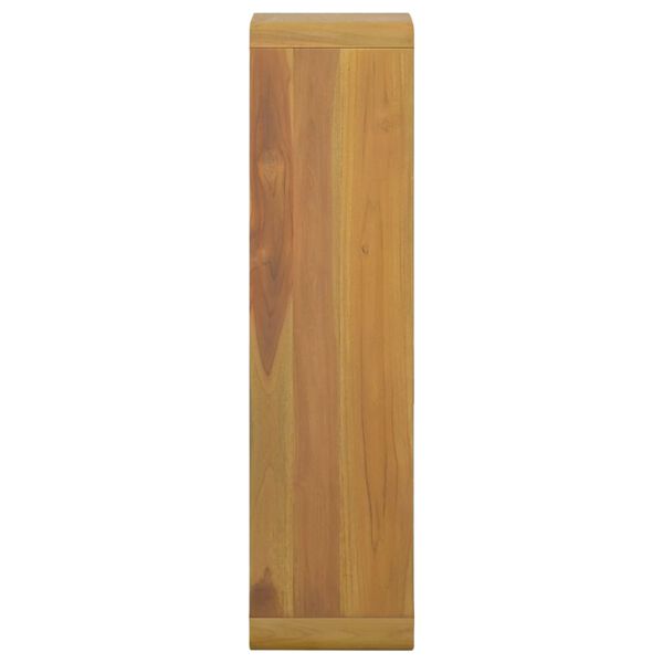 vidaXL Wand-Badschrank 25x25x100 cm Massivholz Teak