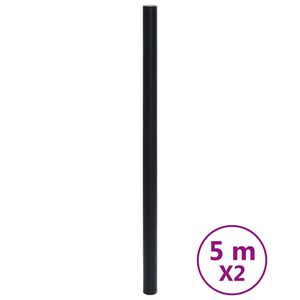 vidaXL Möbelfolien Selbstklebend Mattschwarz 90x500 cm PVC