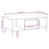 vidaXL Couchtisch Weiß 90x50x36,5 cm Holzwerkstoff