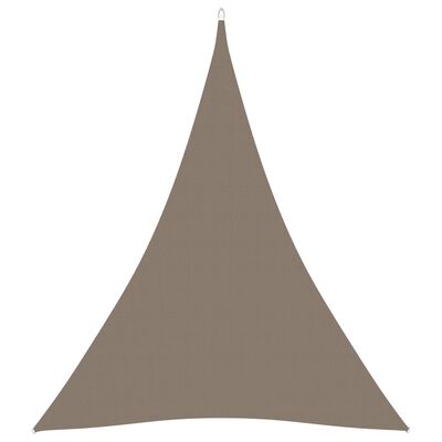 vidaXL Sonnensegel Oxford-Gewebe Dreieckig 3x4x4 m Taupe