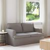 vidaXL Sofa Taupe Gesamtabmessungen: 144 x 80 x 85 cm (B x T x H) Samt