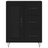 vidaXL Highboard Schwarz 69,5x34x180 cm Holzwerkstoff