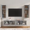 vidaXL 4-tlg. TV-Schrank-Set Grau Sonoma Holzwerkstoff