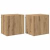 vidaXL TV-Wandregale 2 stk. Artisan-Eiche Holzwerkstoff