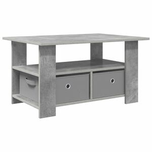 vidaXL Couchtisch Beton Grau 77 x 55 x 42 cm Holzwerkstoff