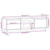 vidaXL TV-Schrank 140x35x40 cm Massivholz Kiefer