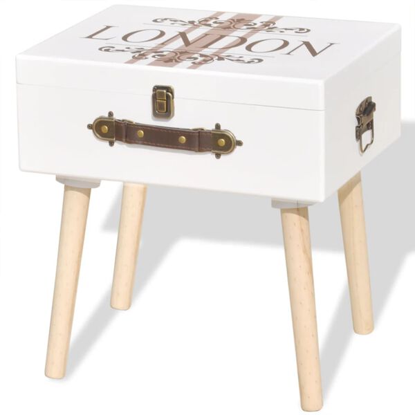 vidaXL Beistelltisch 40x30x41,5 cm Wei&szlig;