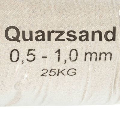 vidaXL Filtersand 25 kg 0,5-1,0 mm