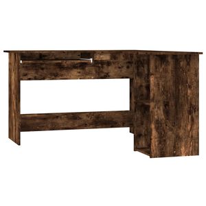 vidaXL Eckschreibtisch R&auml;uchereiche 120x140x75 cm Holzwerkstoff
