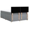 vidaXL Boxspringbett mit Matratze Hellgrau 140x190 cm Stoff