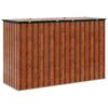 vidaXL Gartenlagerbox Braun 214 x 82 x 132 cm Stahl