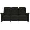 vidaXL 3-Sitzer Massagesessel Schwarz Mikrofaser-Gewebe