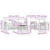 vidaXL Sofagarnituren 6 pcs Natur und Anthrazit Massivholz Akazie