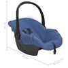 vidaXL Babyschale Marineblau 42x65x57 cm