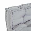 vidaXL Pallet Sofa Kissen 2 pcs Grau 120 x 80 x 38 cm Stoff