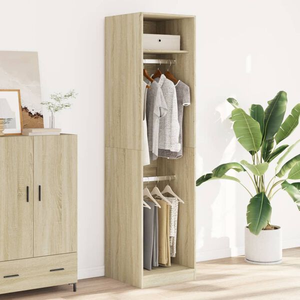 vidaXL Kleiderschrank Sonoma-Eiche 50x50x200 cm Holzwerkstoff