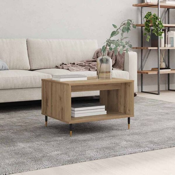 vidaXL Couchtisch Artisan-Eiche 60 x 50 x 40 cm Holzwerkstoff