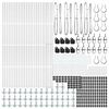 vidaXL Zaunpfosten 52 pcs Grau 3,2 x 3,2 x 88,5 cm