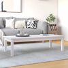 vidaXL Couchtisch Wei&szlig; 110x50x30 cm Massivholz Kiefer