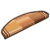 vidaXL Treppenmatten Selbstklebend 15 Stk. Braun 65x21x4 cm