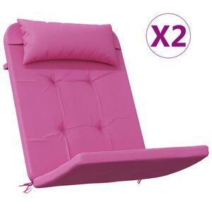 vidaXL Adirondack-Auflagen 2 Stk. Rosa Oxford-Gewebe
