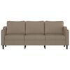 vidaXL 3-Sitzer-Sofa Taupe 210 cm Stoff