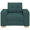 vidaXL Sofasessel Dunkelgrün 60 cm Stoff