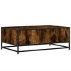 vidaXL Couchtisch R&auml;uchereiche 90x57x35 cm Holzwerkstoff und Metall