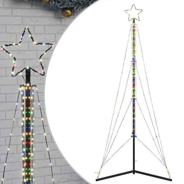 vidaXL LED Weihnachtsbaum 483 LEDs Mehrfarbig 240 cm