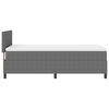 vidaXL Boxspringbett Hellgrau und Weiß 203 x 90 x 88 cm Cordstoff