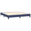 vidaXL Boxspringbett mit Matratze Blau 160x200 cm Stoff