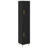 vidaXL Highboard 2 stk. Schwarz Eichen-Optik 34,5 x 34 x 180 cm