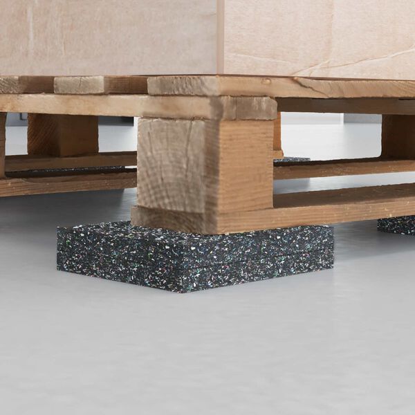 vidaXL Gummiwalze Schwarz Gummi