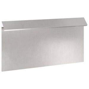 vidaXL Schneckenzaun Silber 50 x 3,5 x 25 cm Edelstahl