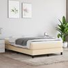 vidaXL Boxspringbettgestell Creme 120x200 cm Stoff