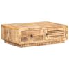 vidaXL Couchtisch 90x60x29 cm Raues Mangoholz