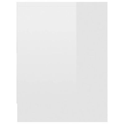 vidaXL Nachttische 2 Stk. Hochglanz-Weiß 40 x 30 x 40 cm Spanplatte