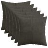 vidaXL Kissenbezug 6 pcs ALMELO Anthrazit 30 x 30 cm Cord