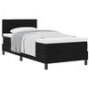 vidaXL Boxspringbett mit Matratze Schwarz 80 x 200 cm Stoff