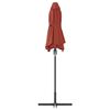 vidaXL Gartenparasol Terrakotta 370 x 197 x 239 cm