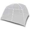 vidaXL Campingzelt 200&times;120&times;130 cm Fiberglas Wei&szlig;
