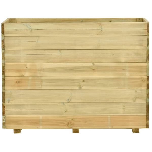 vidaXL Garten-Hochbeet mit Boden 100x50x75 cm Kiefernholz Impr&auml;gniert