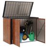 vidaXL Gartenlagerbox Braun 151,5 x 82 x 110,5 cm Stahl