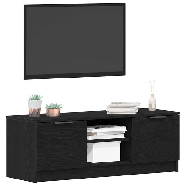 vidaXL TV-Schr&auml;nk Schwarz Eichen-Optik 102 x 32 x 35,5 cm