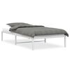 vidaXL Bettgestell Metall Wei&szlig; 107x203 cm