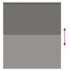 vidaXL Verdunkelungsrollo Grau 130x175cm Stoffbreite 126,6cm Polyester