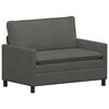 vidaXL Sofa Dunkelgrau 126 x 81 x 87,5 cm Stoff
