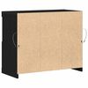 vidaXL LED-Sideboard Schwarz 81 x 37 x 66,5 cm Holzwerkstoff